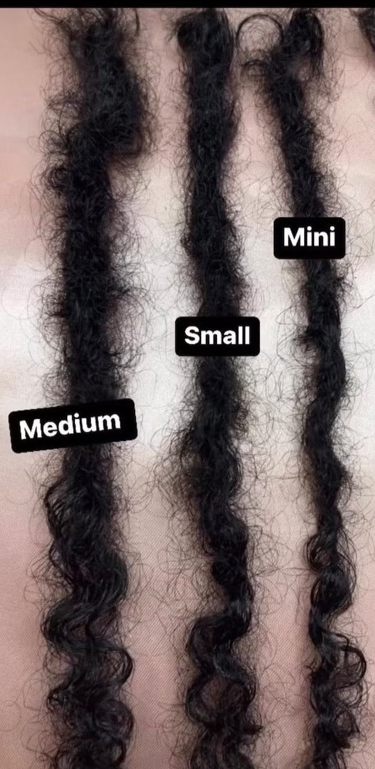 Kinky Curly Virgin Loc Extensions